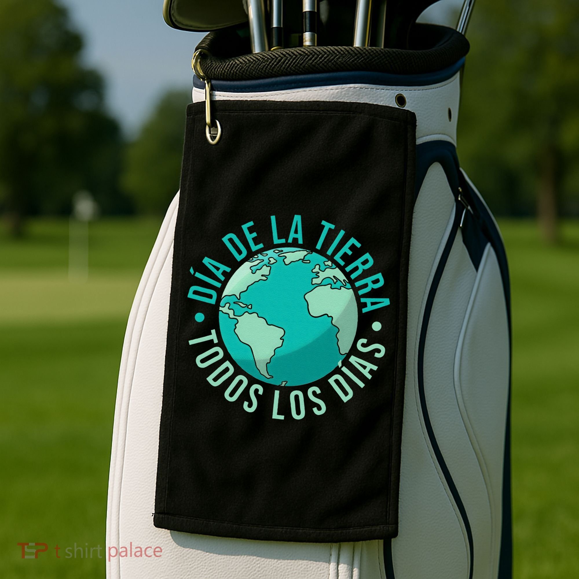 Día De La Tierra Todos Los Días Spanish Earth Day Everyday Golf Towel