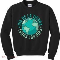 Día De La Tierra Todos Los Días Spanish Earth Day Everyday Kids Sweatshirt thumb 0