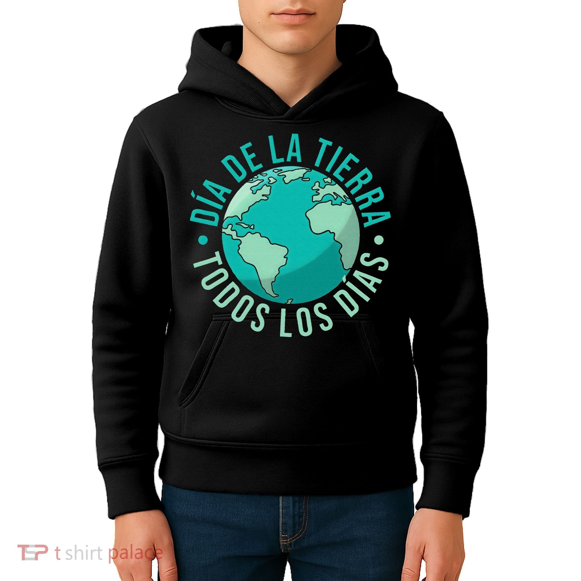 Día De La Tierra Todos Los Días Spanish Earth Day Everyday Kids Hoodie