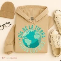 Día De La Tierra Todos Los Días Spanish Earth Day Everyday Hoodie thumb 4