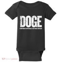 Doge Democrats Ly Getting Exposed Baby Bodysuit thumb 0