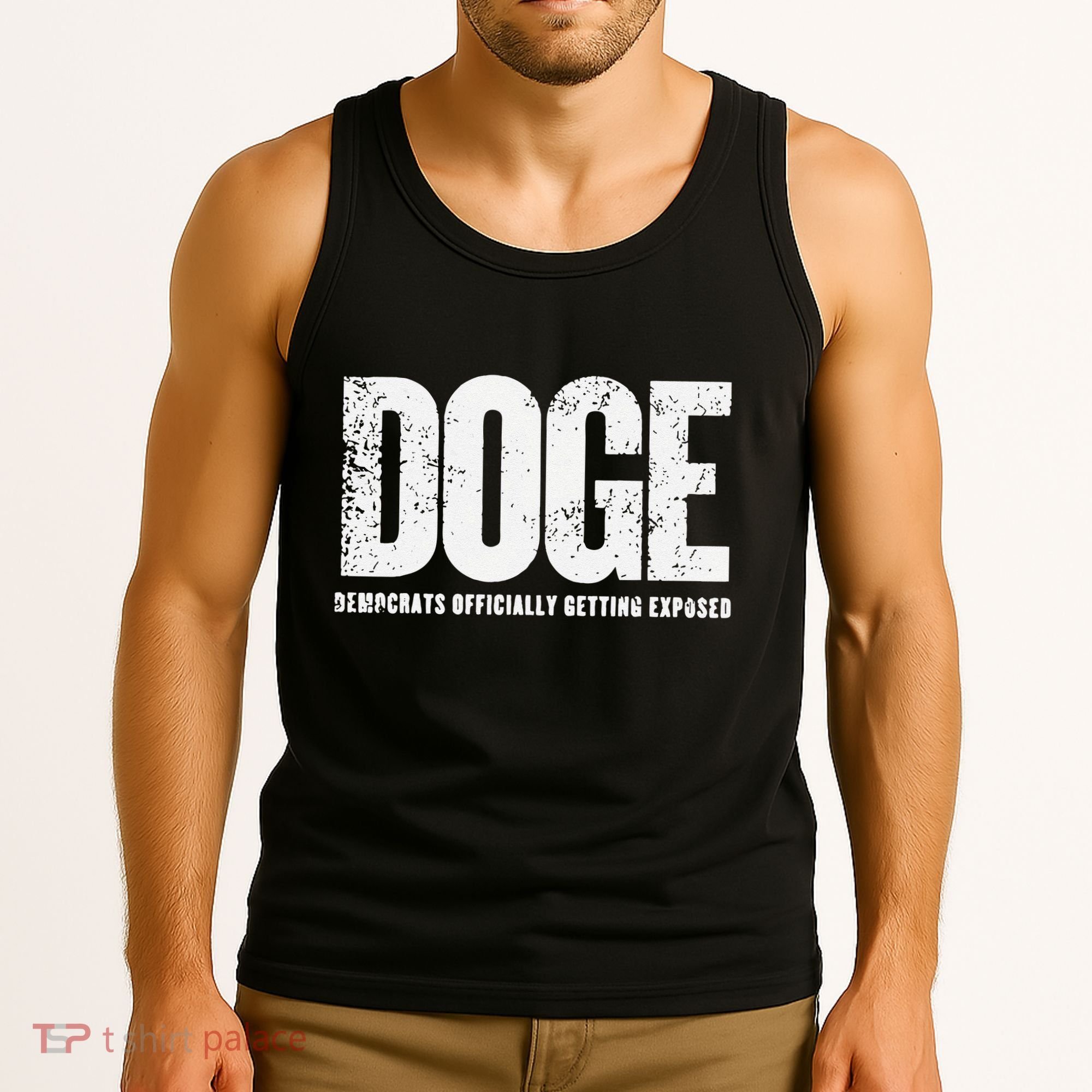 Doge Democrats Ly Getting Exposed Tank Top