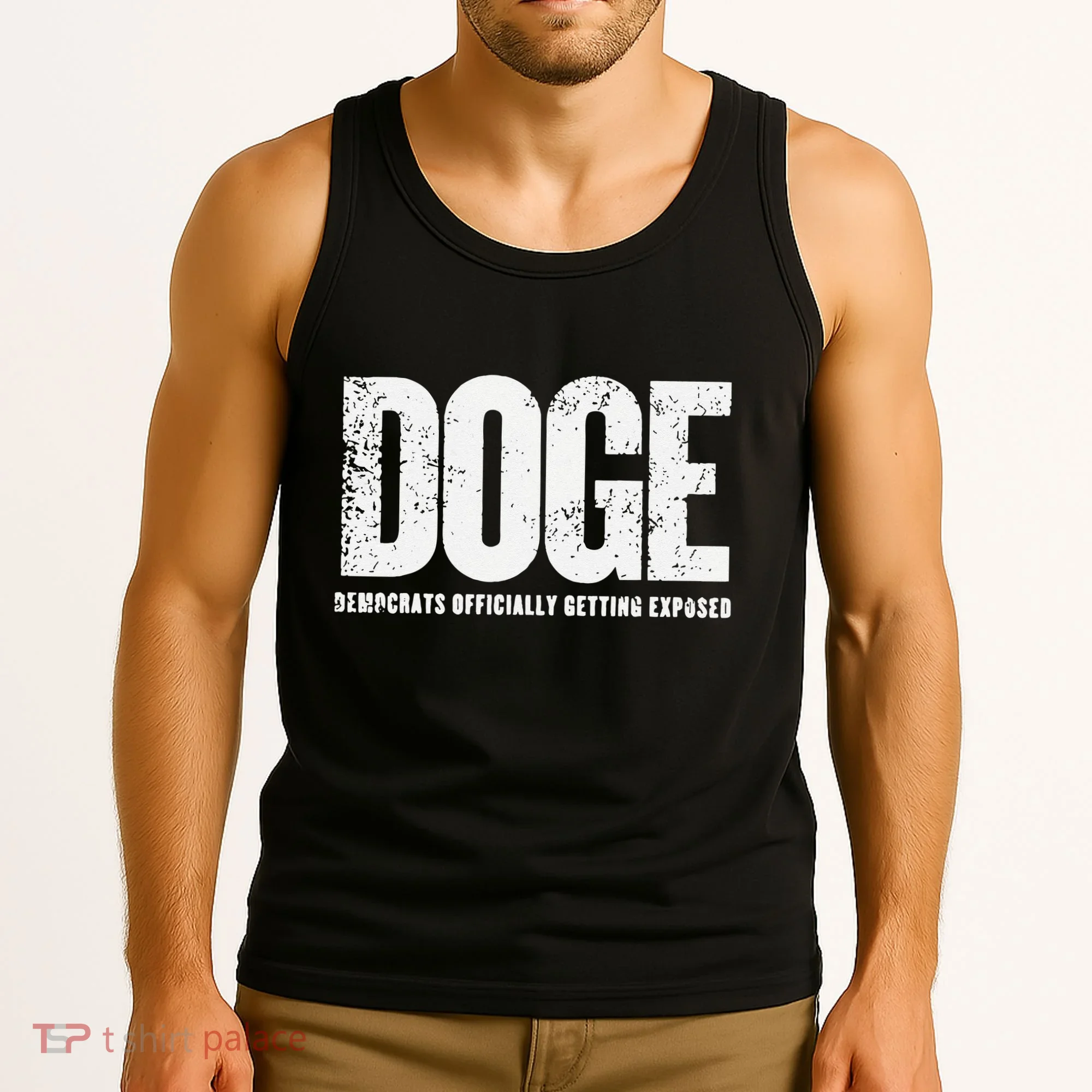 Doge Democrats Ly Getting Exposed Tank Top