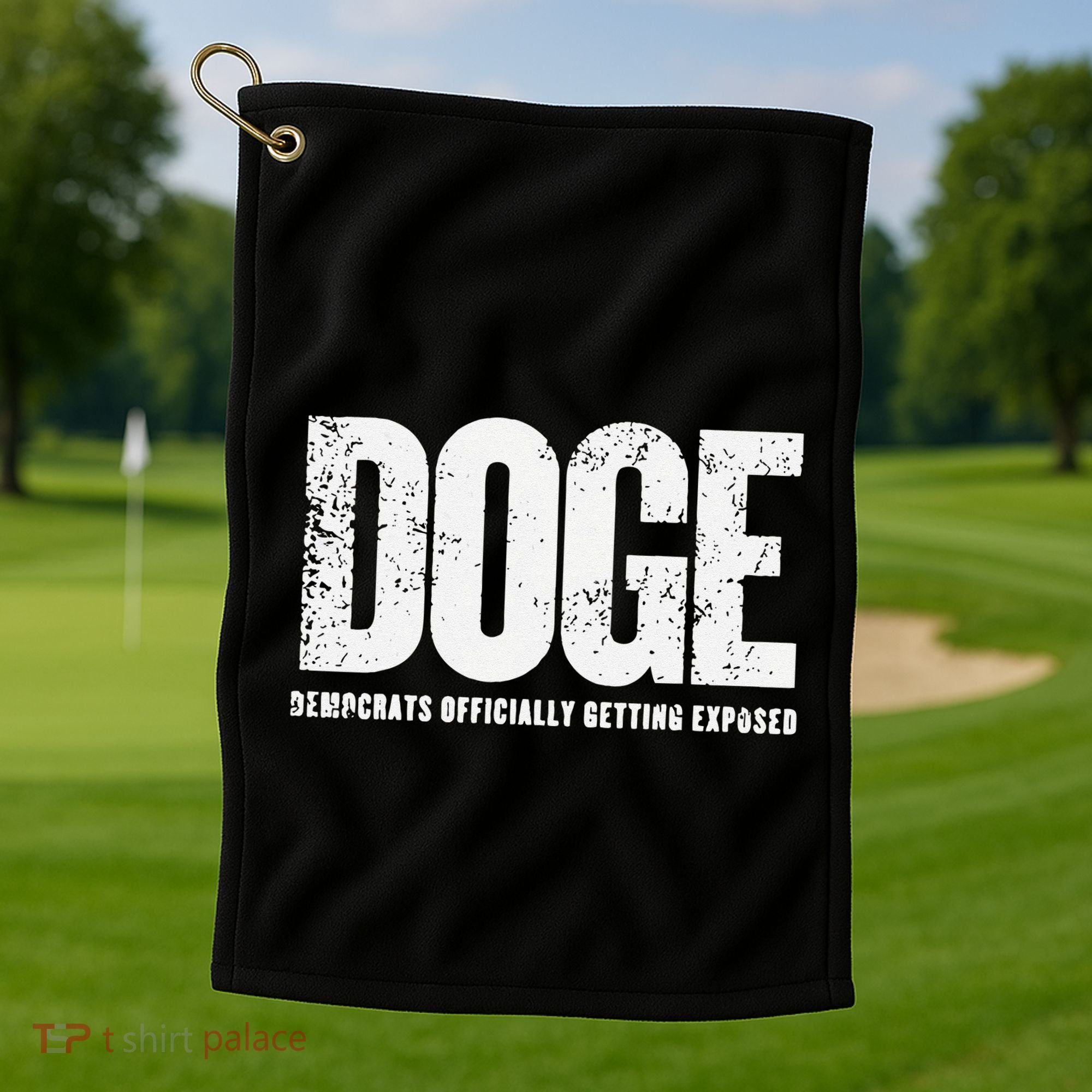 Doge Democrats Ly Getting Exposed Golf Towel