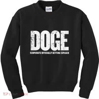 Doge Democrats Ly Getting Exposed Kids Sweatshirt thumb 0