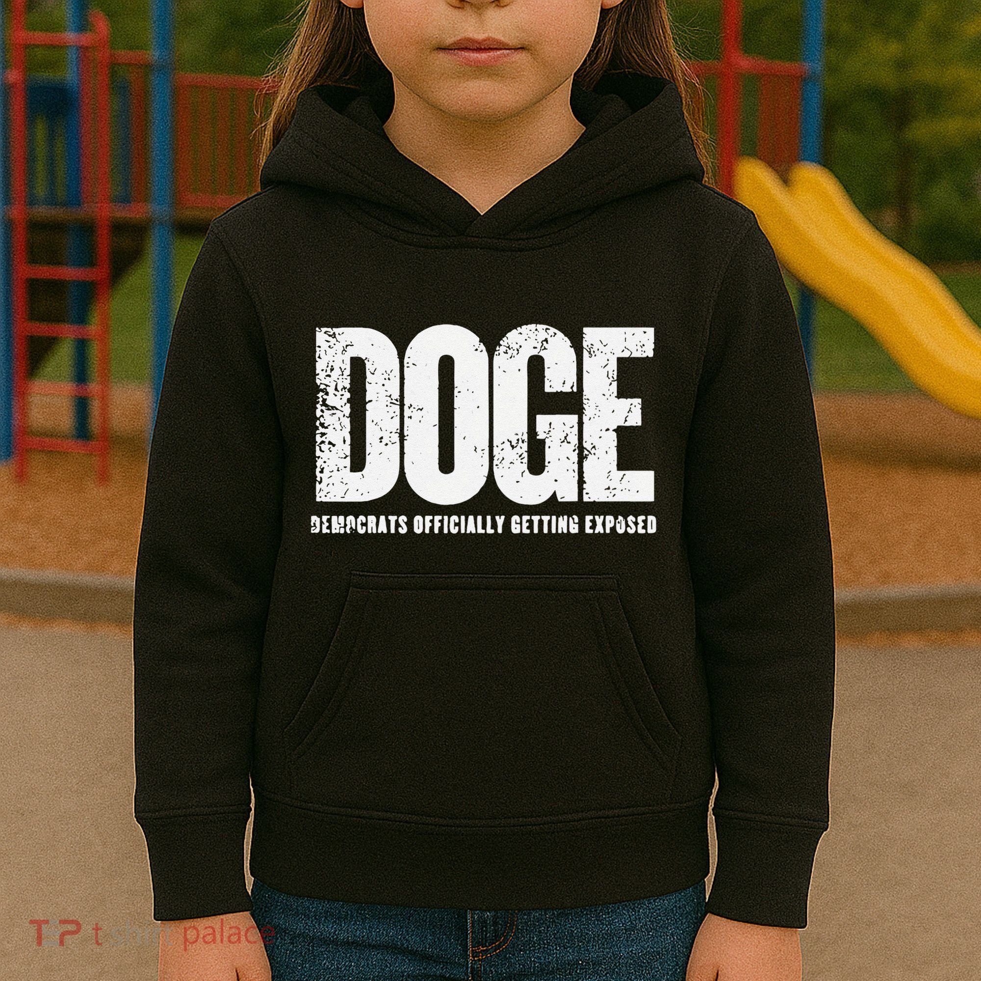 Doge Democrats Ly Getting Exposed Kids Hoodie