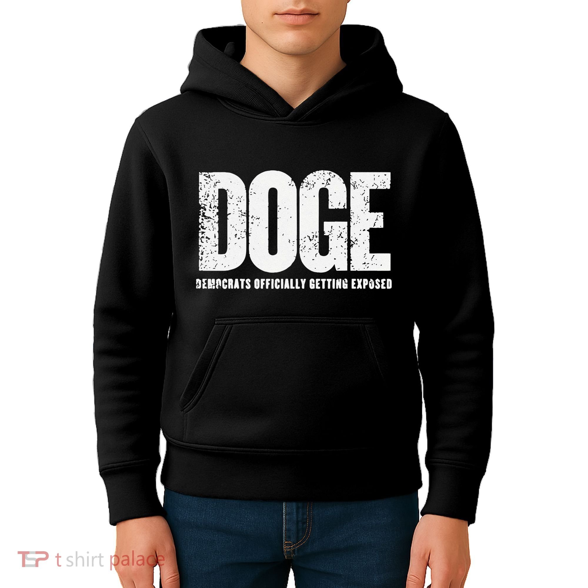 Doge Democrats Ly Getting Exposed Kids Hoodie