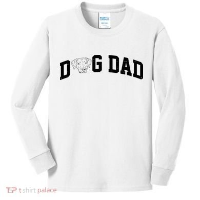 Dad Dog Labrador Dad Kids Long Sleeve Shirt