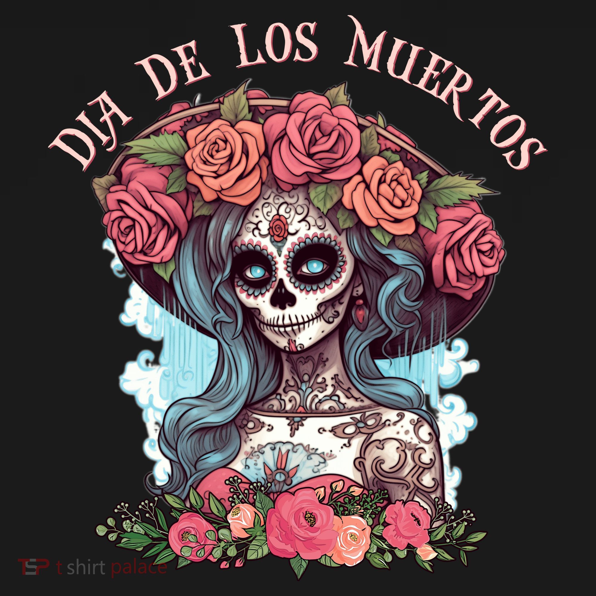 Dia De Los Muertos Floral Woman Sweatshirt