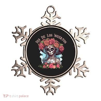 Dia De Los Muertos Floral Woman Ornament