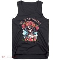 Dia De Los Muertos Floral Woman Tank Top thumb 0