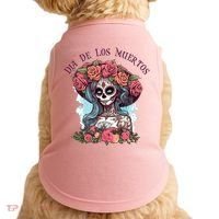 Dia De Los Muertos Floral Woman Doggie Tank thumb 0