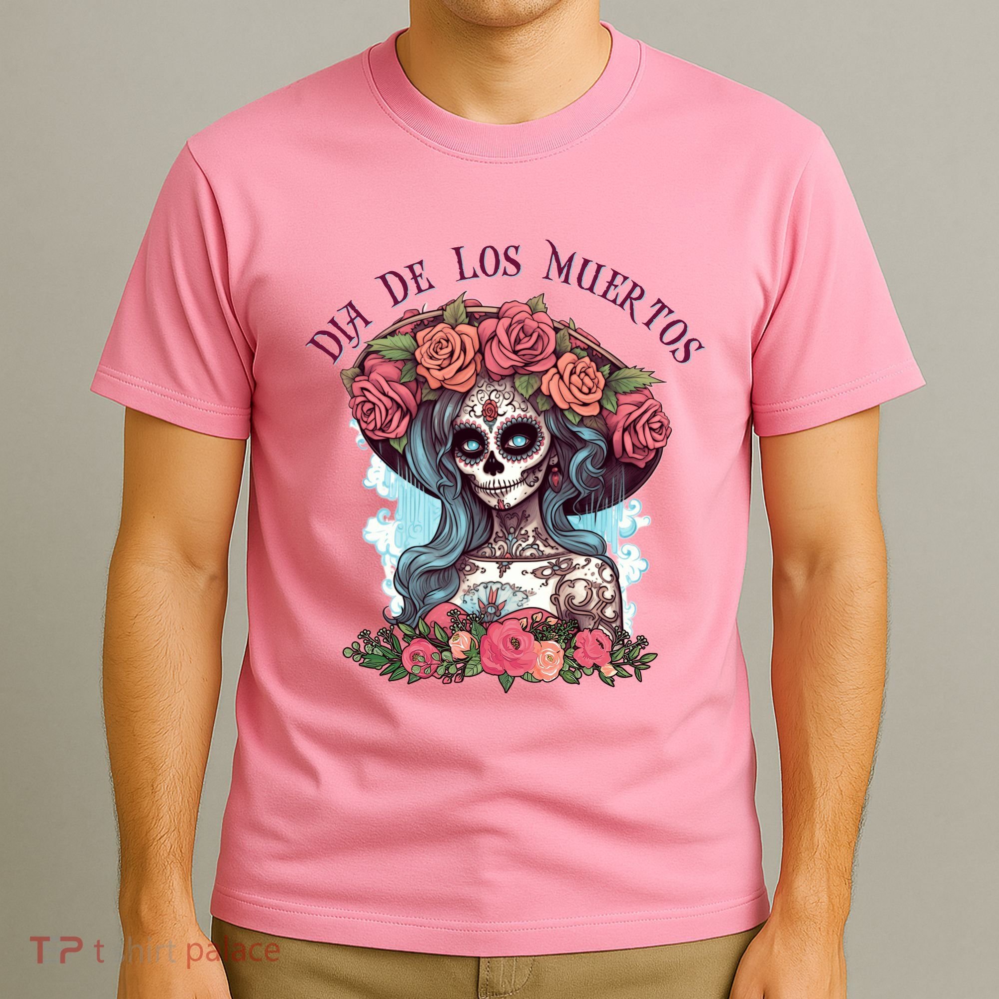 Dia De Los Muertos Floral Woman T-Shirt
