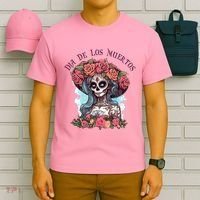 Dia De Los Muertos Floral Woman T-Shirt thumb 6