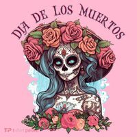 Dia De Los Muertos Floral Woman Baby Bodysuit thumb 2