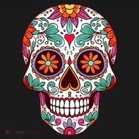 Dia De Los Muertos Mexico Costume Day Of Dead Sugar Skull Apron thumb 3