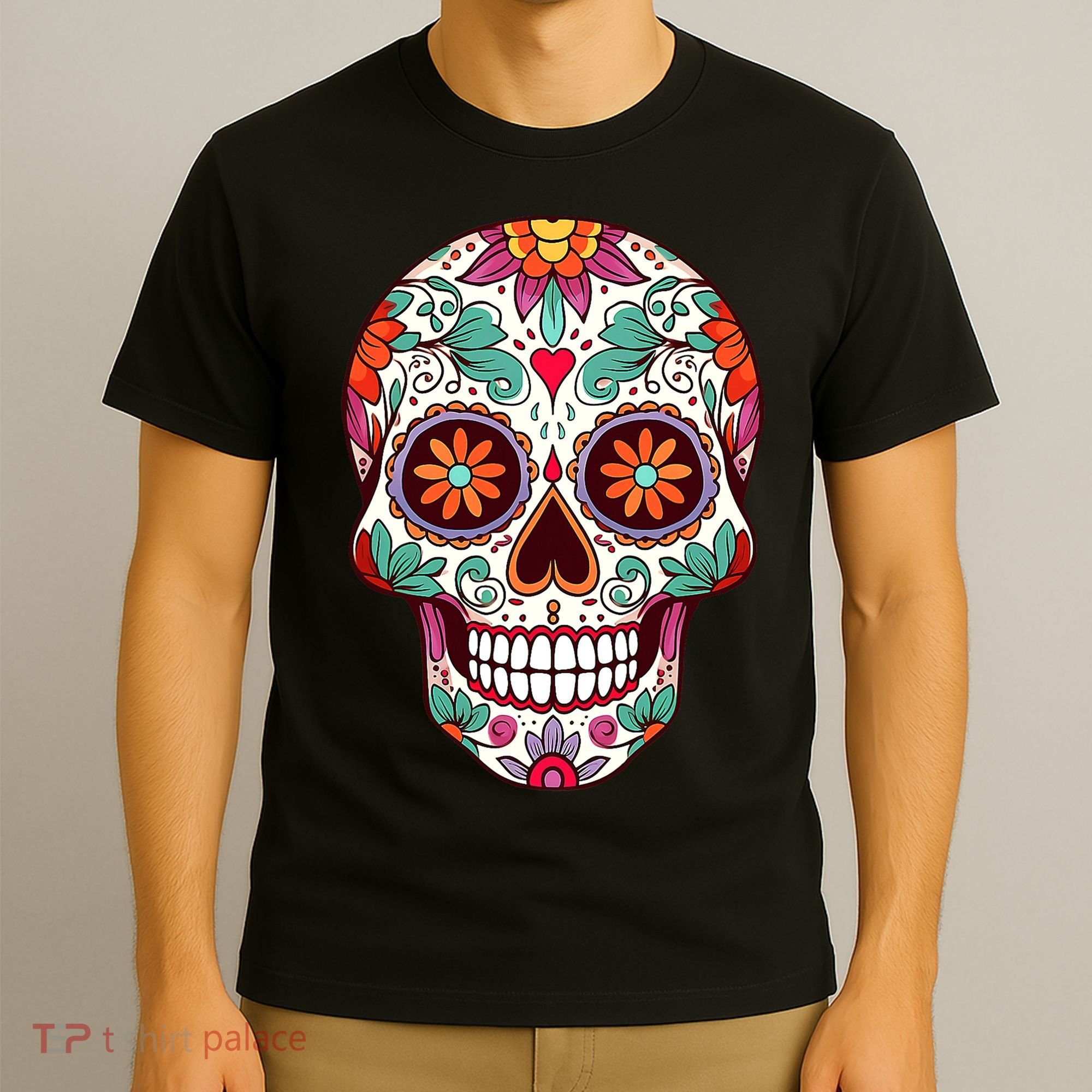 Dia De Los Muertos Mexico Costume Day Of Dead Sugar Skull T-Shirt