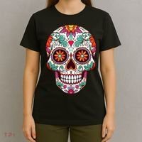 Dia De Los Muertos Mexico Costume Day Of Dead Sugar Skull T-Shirt thumb 4