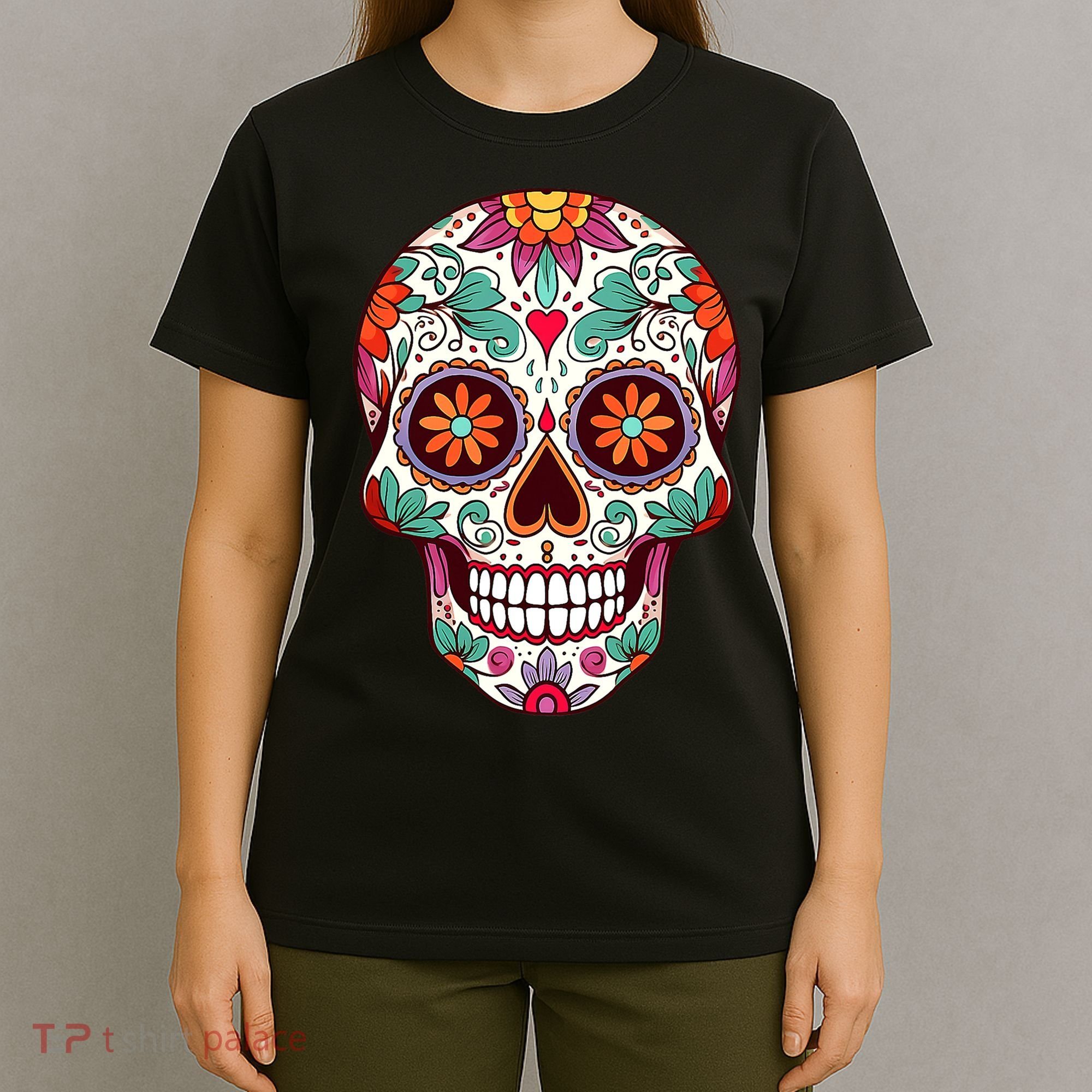 Dia De Los Muertos Mexico Costume Day Of Dead Sugar Skull T-Shirt
