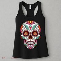 Dia De Los Muertos Mexico Costume Day Of Dead Sugar Skull Women's Tank Top thumb 3