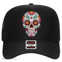Dia De Los Muertos Mexico Costume Day Of Dead Sugar Skull Hat thumb 0