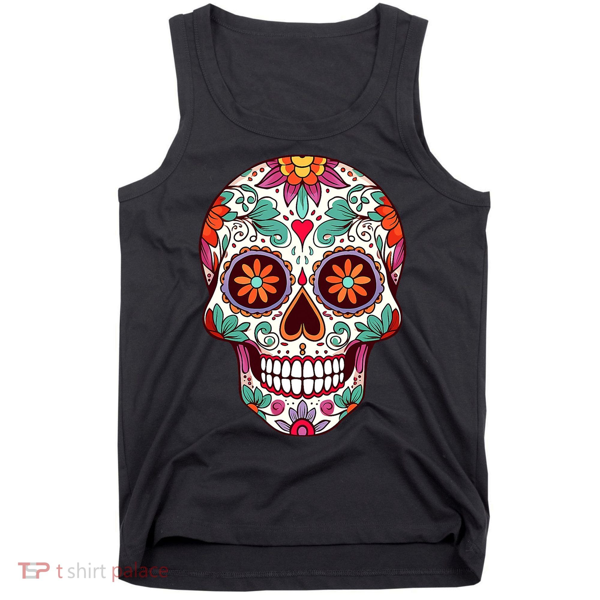 Dia De Los Muertos Mexico Costume Day Of Dead Sugar Skull Tank Top
