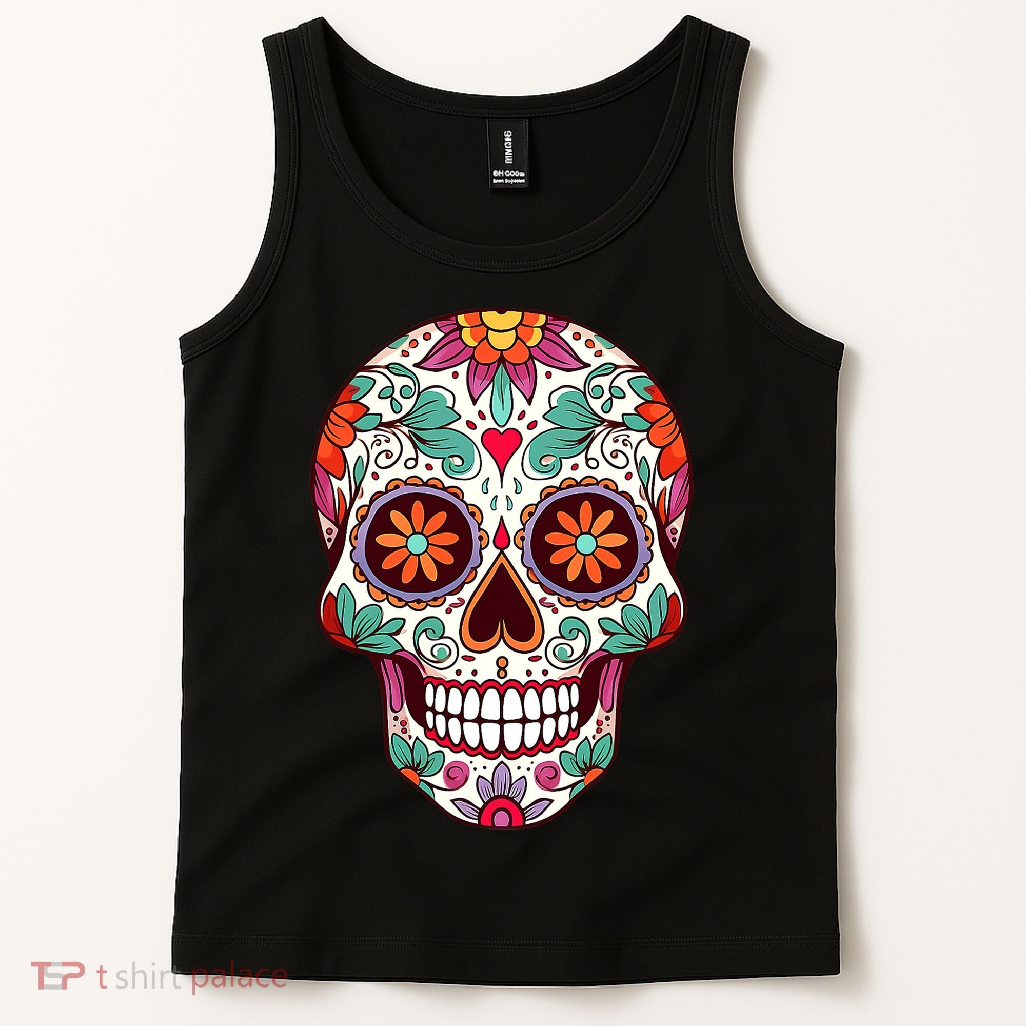 Dia De Los Muertos Mexico Costume Day Of Dead Sugar Skull Tank Top