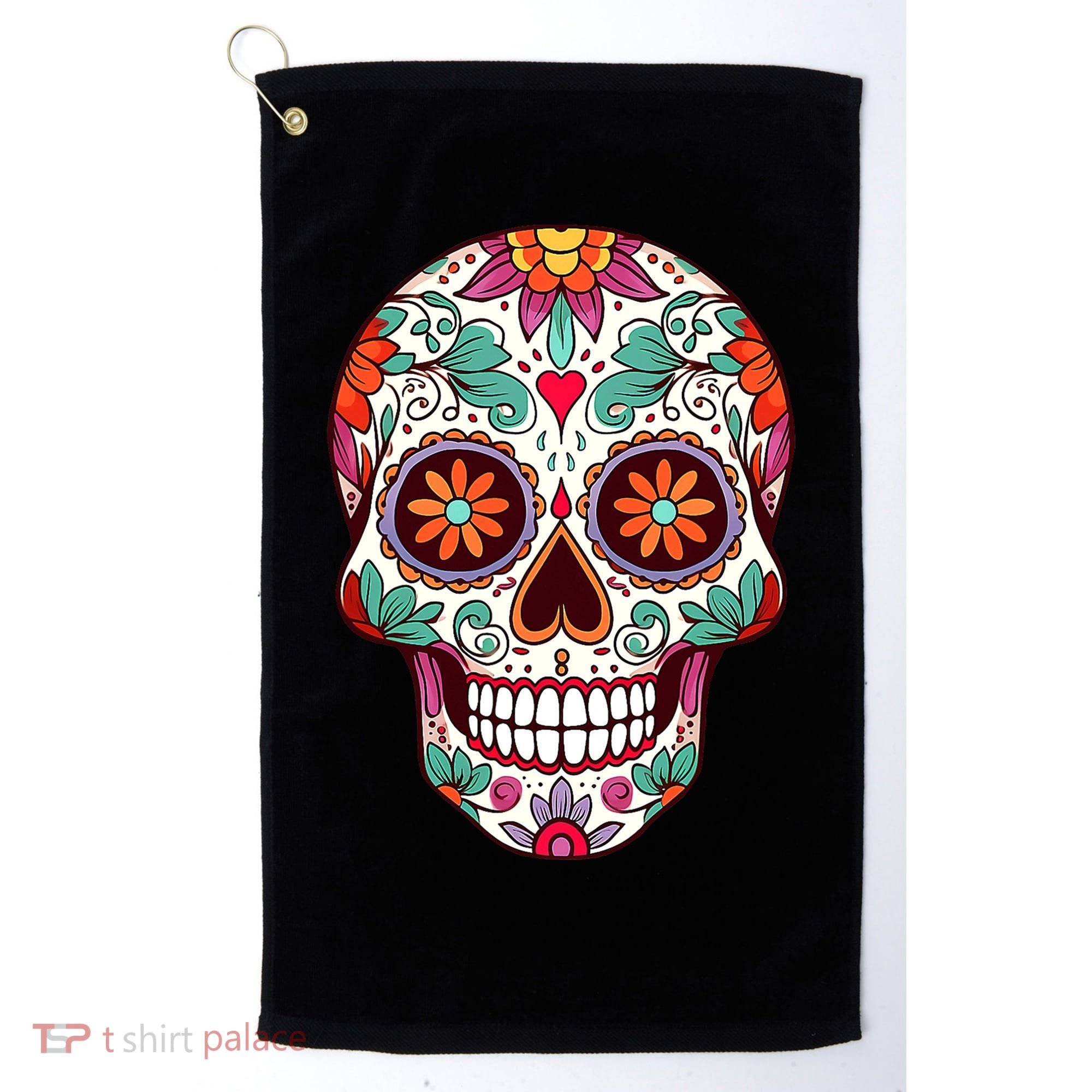 Dia De Los Muertos Mexico Costume Day Of Dead Sugar Skull Golf Towel