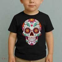 Dia De Los Muertos Mexico Costume Day Of Dead Sugar Skull Toddler T-Shirt thumb 2