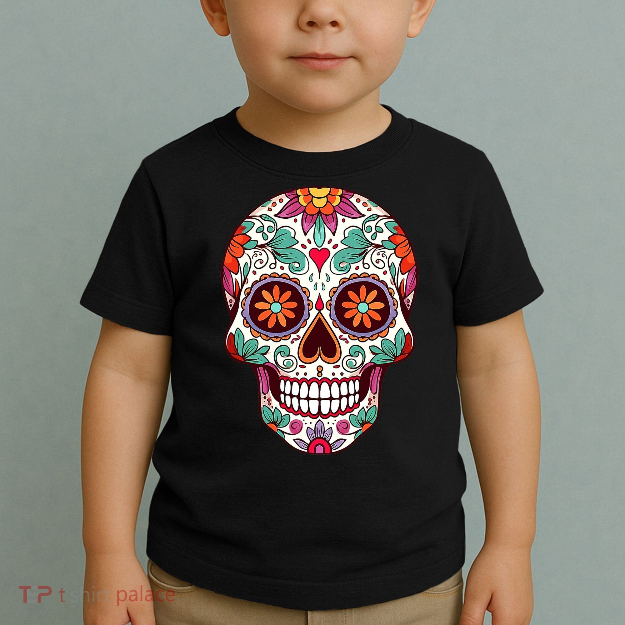 Dia De Los Muertos Mexico Costume Day Of Dead Sugar Skull Toddler T-Shirt