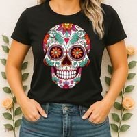 Dia De Los Muertos Mexico Costume Day Of Dead Sugar Skull Women's T-Shirt thumb 2