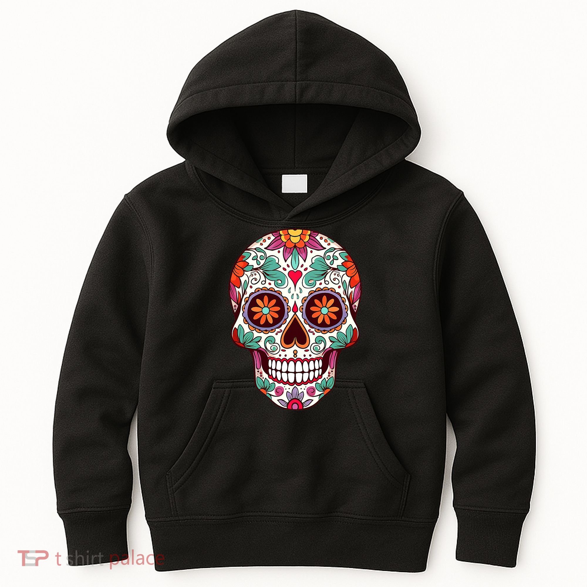 Dia De Los Muertos Mexico Costume Day Of Dead Sugar Skull Kids Hoodie