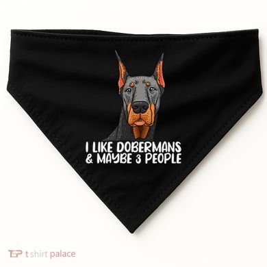 Doberman Dog Lover funny Doberman Lover USA-Made Doggie Bandana