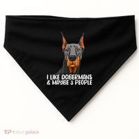 Doberman Dog Lover funny Doberman Lover USA-Made Doggie Bandana thumb 0