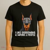 Doberman Dog Lover funny Doberman Lover T-Shirt thumb 3