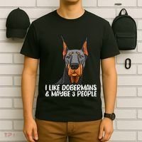 Doberman Dog Lover funny Doberman Lover T-Shirt thumb 6