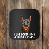 Doberman Dog Lover funny Doberman Lover Coaster thumb 0
