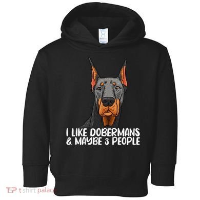 Doberman Dog Lover funny Doberman Lover Toddler Hoodie