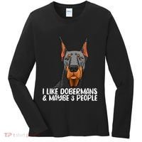 Doberman Dog Lover funny Doberman Lover Women's Long Sleeve Shirt thumb 0