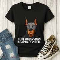 Doberman Dog Lover funny Doberman Lover Women's T-Shirt thumb 3