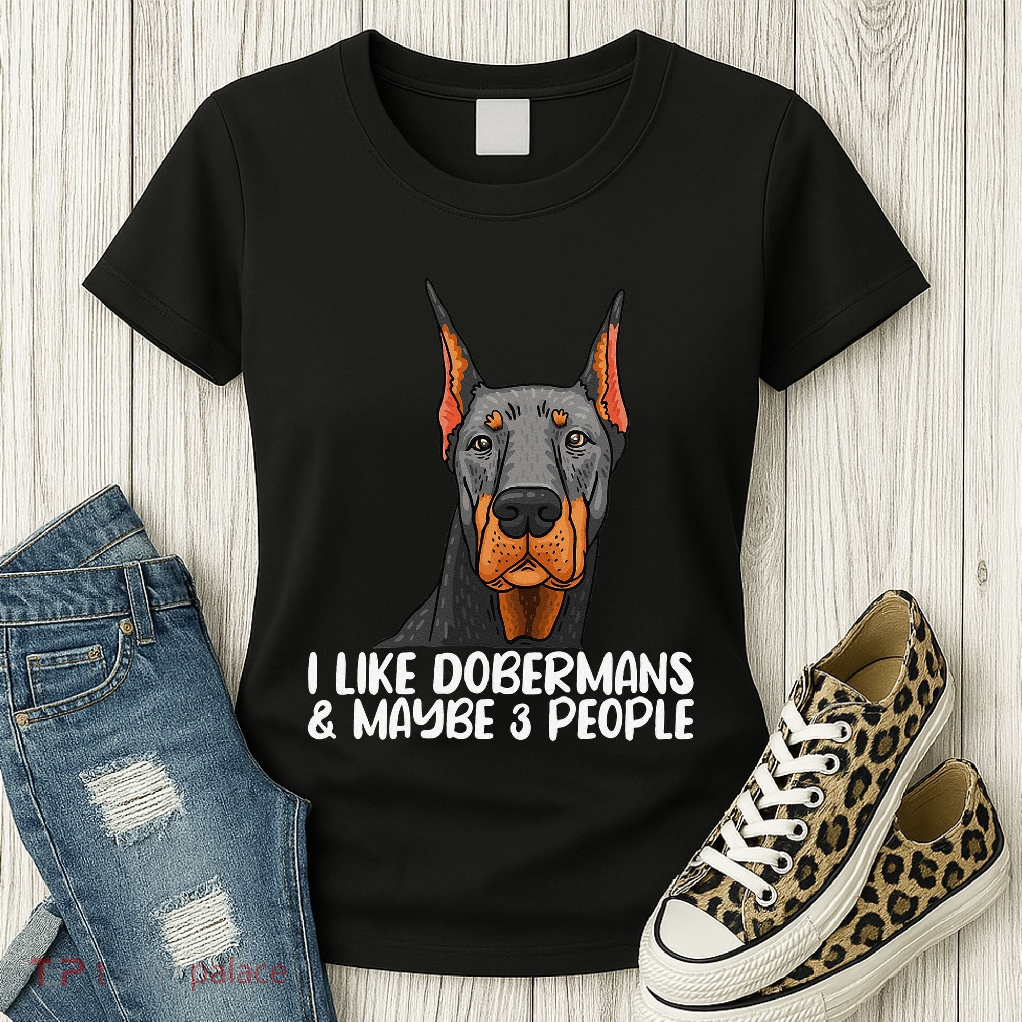 Doberman Dog Lover funny Doberman Lover Women's T-Shirt