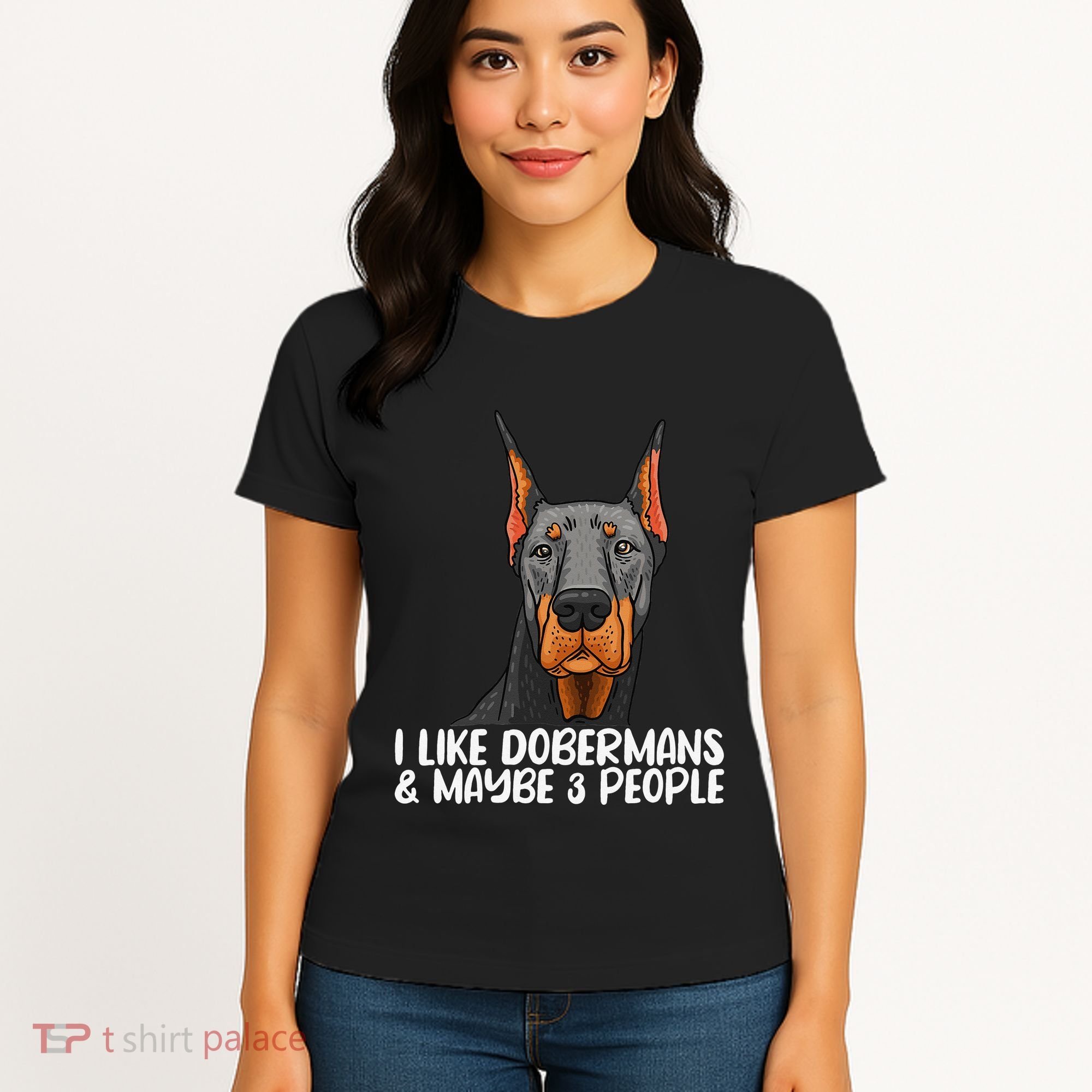 Doberman Dog Lover funny Doberman Lover Women's T-Shirt