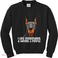 Doberman Dog Lover funny Doberman Lover Kids Sweatshirt thumb 0