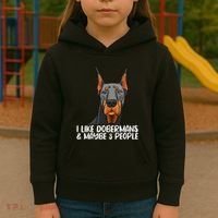 Doberman Dog Lover funny Doberman Lover Kids Hoodie thumb 3