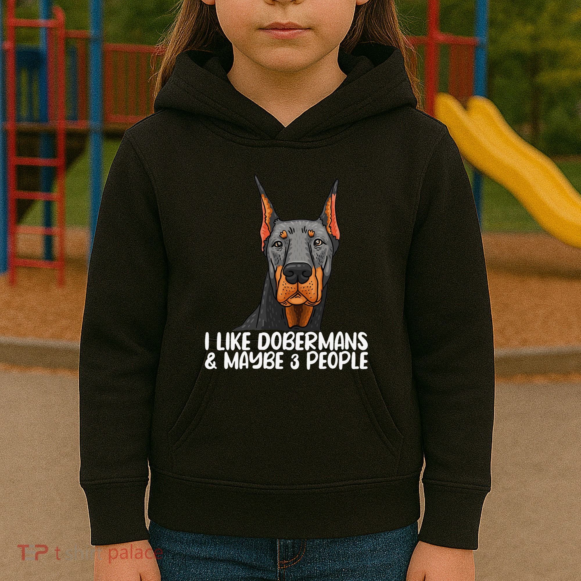 Doberman Dog Lover funny Doberman Lover Kids Hoodie