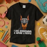 Doberman Dog Lover funny Doberman Lover Kids T-Shirt thumb 3