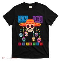 Dia De Los Muertos Day Of The Dead Sugar Skull Halloween T-Shirt thumb 0