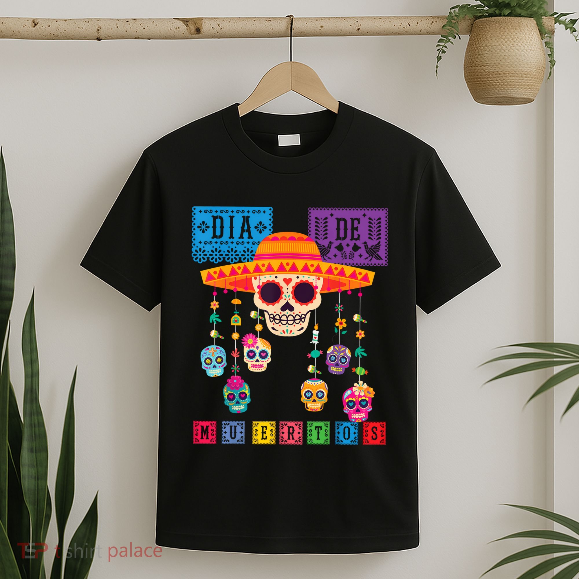 Dia De Los Muertos Day Of The Dead Sugar Skull Halloween T-Shirt