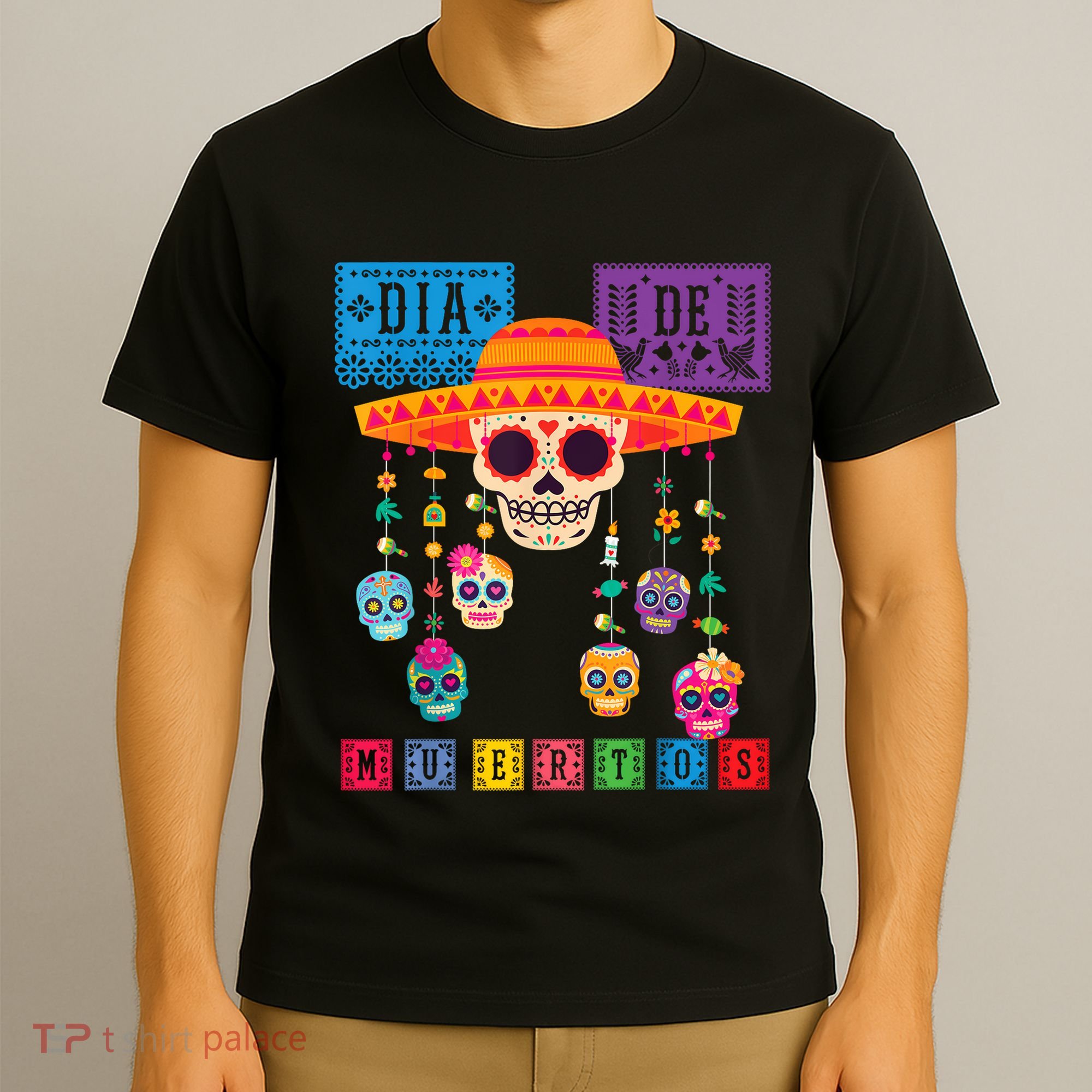 Dia De Los Muertos Day Of The Dead Sugar Skull Halloween T-Shirt