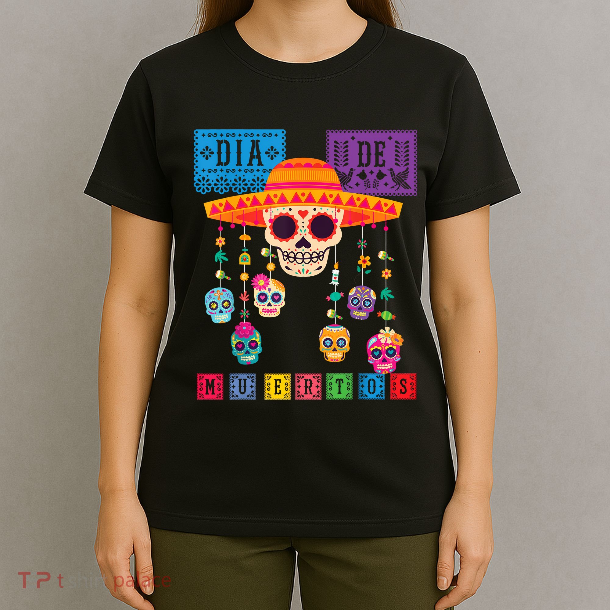 Dia De Los Muertos Day Of The Dead Sugar Skull Halloween T-Shirt